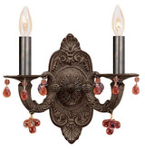 Paris Market Wall Sconce - Venetian Bronze, Murano 12"H