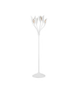 Currey and Company Snowflower Floor Lamp 