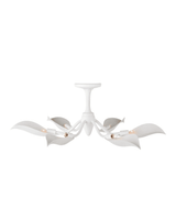 Currey and Company Snowflower Semi-Flush Mount 