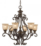 Norwalk Chandelier - Bronze Umber 29.5"H