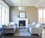 Luxo Chandelier - Satin Nickel 22"H, Crystorama (9507-SN 23RC1)