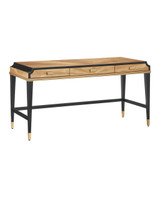 Currey and Company Kallista Taupe Large Desk 
