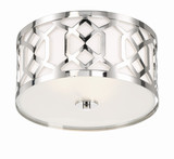 Jennings Flush Mount - Polished Nickel 8.75"H
