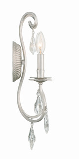 Ashton Wall Sconce - Olde Silver, Swarovski Strass Crystal 18.25"H