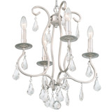 Ashton Mini Chandelier - Olde Silver, Swarovski Strass Crystal 20.5"H