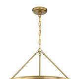 Calypso Chandelier - Vibrant Gold, Clear Glass Drops 20"H