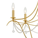 Metro Chandelier - Antique Gold 33.5"H