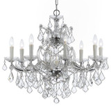 Maria Theresa Chandelier - Polished Chrome, Swarovski Strass Crystal 23"H