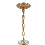 Filmore Mini Chandelier - Antique Gold, Swarovski Spectra Crystal 15"H