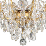 Filmore Flush Mount - Antique Gold, Swarovski Strass Crystal 11.5"H