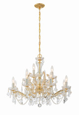 Maria Theresa Chandelier - Gold, Clear Italian 25.5"H