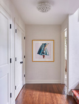 Broche Semi Flush Mount - Matte White 8.25"H