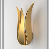 Broche Wall Sconce - Antique Gold 14"H