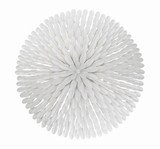 Broche Chandelier - Matte White 11"H