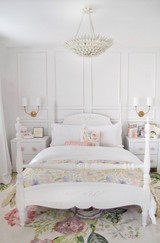 Broche Chandelier - Matte White 11"H