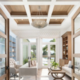 Broche Semi Flush Mount - Antique Silver 11"H, Crystorama, (517-SA_CEILING 2GQ3V)