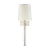 Bromley 1 Light Wall Sconce - Polished Nickel 18.5"H