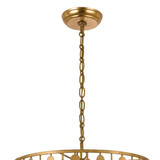 Layla Chandelier - Antique Gold 17"H