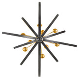 Luna Chandelier - English Bronze, Antique Gold 58.5"H
