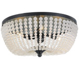 Rylee Flush Mount - Matte Black 7.5"H