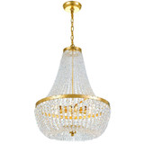 Rylee Chandelier - Antique Gold 23.5"H, Crystorama (608-GA  2KQT9)
