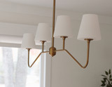 Keenan Chandelier - Vibrant Gold 15"H