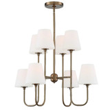 Keenan Chandelier - Vibrant Gold 22.5"H