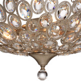 Sterling Semi Flush Mount - Distressed Twilight, Hand Cut Crystal 12"H