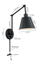 Mitchell Task Light - Matte Black 30.5"H