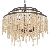 Poppy Chandelier - Forged Bronze 21.25"H