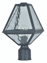 Glacier Post Light - Black Charcoal 15.5"H