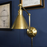 Morgan Task Light - Aged Brass 12"H