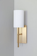 Veronica 1 Light Wall Sconce - Aged Brass 16.5"H