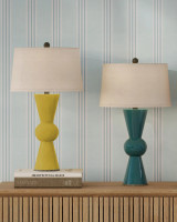Upbeat Yellow Table Lamp Currey and Company 6382