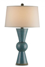 Upbeat Teal Table Lamp, Currey and Company (6896 DEHW)