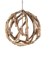 Driftwood Orb Chandelier Currey and Company 9078
