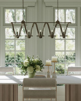 Maximus Bronze Chandelier, Currey and Company (DFH9 9915)