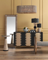 Vilmar Rope Floor Mirror, Currey and Company (1000-0043 NJGN)