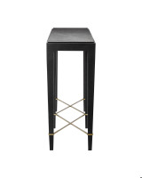 Verona Black Console Table Currey and Company 3000-0097