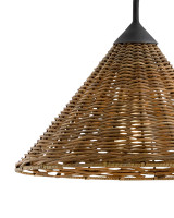 Basket Black Swing-Arm Wall Sconce Currey and Company 5000-0139