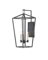 Denison Black Wall Sconce Currey and Company 5000-0169