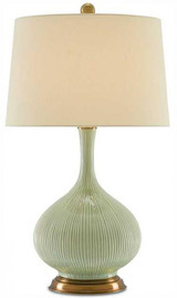 Cait Green Table Lamp, Currey and Company (6000-0218 NGL9)