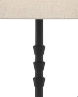 Lohn Black Table Lamp, Currey and Company (6000-0344 NKGP)