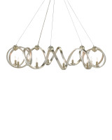Ringmaster Silver Chandelier, Currey and Company 9000-0059