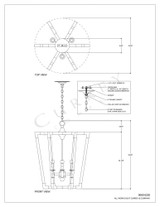 Bastian Medium Chestnut Lantern, Currey and Company (9000-0220 NDKR)