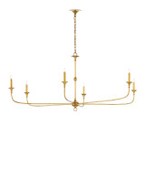 Nottaway Large Gold Chandelier Currey and Company 9000-0370