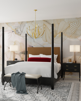 Menefee Chandelier, 1-Light, Antique Gold Leaf, 32"W, Currey and Company (9000-0444 RF99)