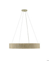 Tetterby Chandelier, 1-Light, Light Taupe, Smokewood, 31"W, Currey and Company (9000-0646 RP3H)