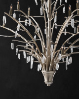 Raux Silver Chandelier, Currey and Company (9000-0508 RG7E)