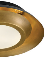 Metaphor Black & Brass Flush Mount Currey and Company 9999-0045